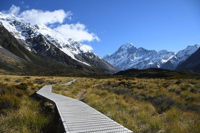 Sun is out at Mt Cook